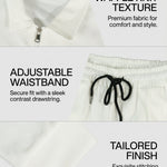 KZZ Men's Stylish Casual Waffle-Knit Business Jacket Suit