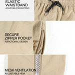 KZZ Men's Wide-Leg Techwear Trousers
