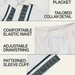 KZZ Casual Vacation Short-Sleeve Shirt and Shorts Set