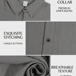 KZZ Men's Solid-Color Loose-Fit Linen Sleeveless Vest
