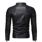 Gabriele | Giacca in Pelle Collo Alto