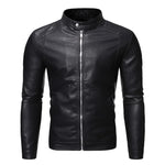 Gabriele | Giacca in Pelle Collo Alto