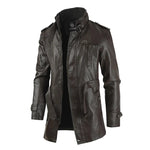 Filippo | Giacca Biker Lunga in Pelle