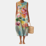 Carla™ | Elegant Multicolor Midi Dress