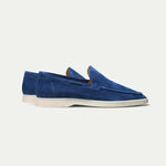 Classico | Mocassino Camoscio — Blu Mirtillo