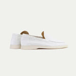 Classico | Mocassino Camoscio — Bianco Perla