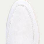 Classico | Mocassino Camoscio — Bianco Perla