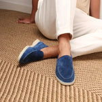 Classico | Mocassino Camoscio — Blu Mirtillo