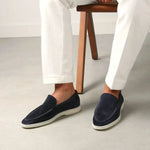 Classico | Mocassino Camoscio — Blu Navy