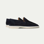 Classico | Mocassino Camoscio — Blu Navy