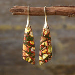 Natural Stone Drop Earrings