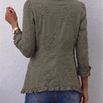 Faustina | Bohemian Floral Embroidered Utility Jacket