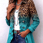 Beatriz | Leopard Print Blazer with Ruffles