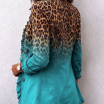 Beatriz | Leopard Print Blazer with Ruffles
