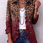 Beatriz | Leopard Print Blazer with Ruffles