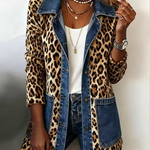 Lorena | Veste Longue en Léopard avec Jean