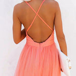 Jessica | Coral Light Long Dress