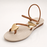 Gold Heart Sandals