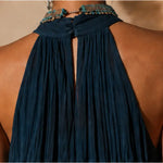 Paula | Halter/V-Neck Gradient Maxi Dress