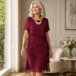 Linda | Robe élégante à volants fluides