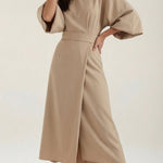 Ana Maxi Dress with Waist Belt