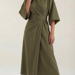 Ana Maxi Dress with Waist Belt
