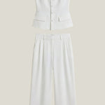 Annie | Elegant two-piece suit with V-neck for women
