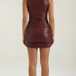 Bernice Faux Leather Mini Dress
