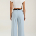 Bertha Wide-Legged Fabric Trousers