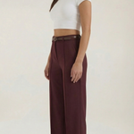 Bertha Wide-Legged Fabric Trousers