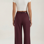 Bertha Wide-Legged Fabric Trousers