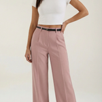 Bertha Wide-Legged Fabric Trousers