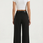 Bertha Wide-Legged Fabric Trousers