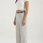 Bertha Wide-Legged Fabric Trousers