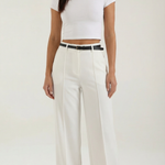 Bertha Wide-Legged Fabric Trousers