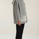 Catherine jacket with contrasting scarf
