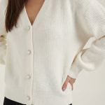 Cindy Knit Cardigan with Mother-of-Pearl Buttons