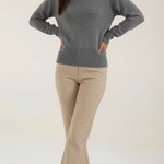 Crystal fitted knit sweater