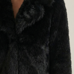 Black Faux Leather Debra Jacket