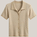 Edith Polo Rayé Top