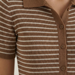 Edith Polo Rayé Top