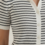 Edith Striped Polo Top