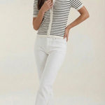 Edith Striped Polo Top