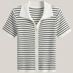 Edith Polo Rayé Top
