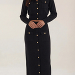 Evelyn Luxe Knit Set with Buttons