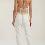 Francine Macramé Halter Top