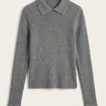 Gail long-sleeved wool sweater with collar
