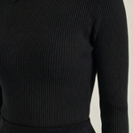 Gail long-sleeved wool sweater with collar