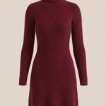 Geneva High Neck Knit Mini Dress