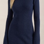 Geneva High Neck Knit Mini Dress